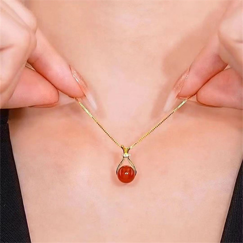 新款心形朱砂女天然紫金砂