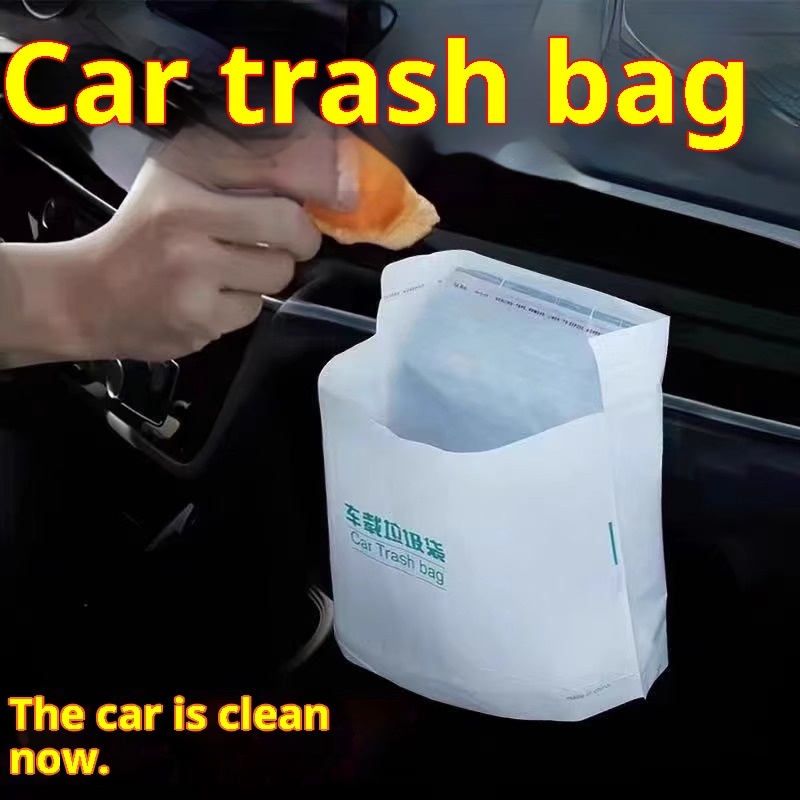 Self-standing car garbag